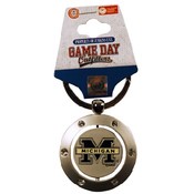 University Of Michigan Keychain Spinner Rhinestone