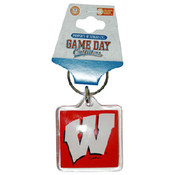 University Of Winsconsin Keychain Lucite