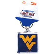 West Virginia University Keychain Lucite