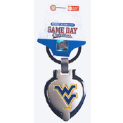 West Virginia University Keychain Metal Heart Lock
