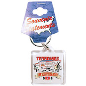 Tennessee Keychain Lucite State Map