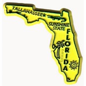 Florida Magnet 2D 50 State Yellow