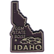 Idaho Magnet 2D 50 State Brown