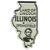 Illinois Magnet 2D 50 State Brown