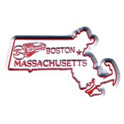 Massachusetts Magnet 2D 50 State Royal