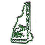New Hampshire Magnet 2D 50 State Kelly