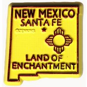 New Mexico Magnet 2D 50 State Yellow