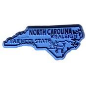 North Carolina Magnet 2D 50 State Light Blue