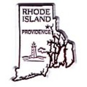 Rhode Island Magnet 2D 50 State Red