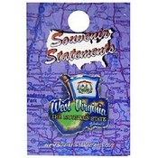 West Virginia Magnet 2D 50 State Black