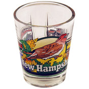 New Hampshire Shot Glass 2.25H X 2" W 3 View