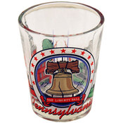 Pennsylvania Shot Glass 2.25H X 2" W 3 View