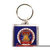 Pennsylvania Keychain Lucite 3 View