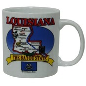 Louisiana Mug State Map