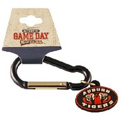 Auburn University Keychain Carabiner Pvc Tiger Eye