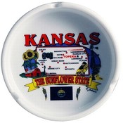 Kansas Ashtray State Map