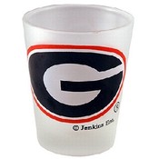 University Of Georgia Shotglass Frosted G