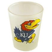 University Of Kansas Shotglass Frosted