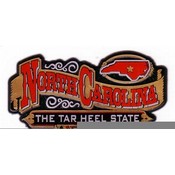 North Carolina Magnet 2D Banner Approximately 2"H