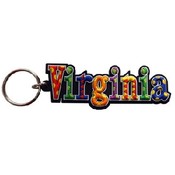 Virginia Keychain Pvc Festive