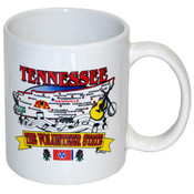 Tennessee Mug State Map