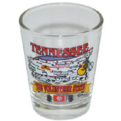 Tennessee Shotglass State Map