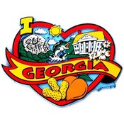 Georgia Magnet 2D I Heart Georgia
