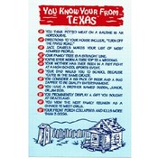 Texas Postcard Tx103 You Know