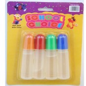 4 Pack Clear Glue with Colorful Lid