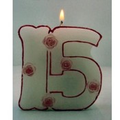 15th Birthday Candle