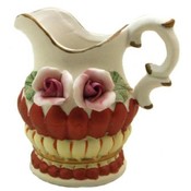 Hand Painted Porcelain Collectible Milk Jar