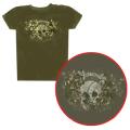Ladies' Live Full Throttle T-Shirt- Army Green- 2X