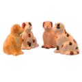 Hand Painted Ceramic Dog Banks (set of 4)