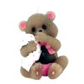 Pink Teddy Bear With Blanket Candle