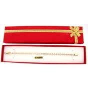 Crystal Tennis Bracelet in Red Gift Box