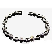 Lips &amp; CZ Tennis Bracelet