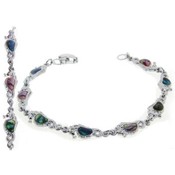 Sea Horse Natural Shell Tennis Bracelet