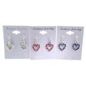 Pastel Heart Earrings | Priced Per Dozen