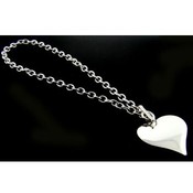 Large Heart Necklace with Toggle Clasp