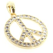 Peace Sign Charm | Gold