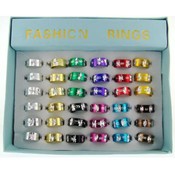 36 Starburst Rings | Assorted Colors