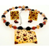 Kimora Collection Square Necklace and Earring Set