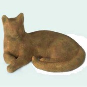 Case of 2 - 16" Lying Serenity Cat - Iron