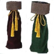 Case of 48 15" Check/Velvet Bottle Bag