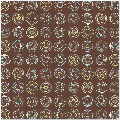 Circle Designs On Brown 12X12 25Ct