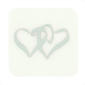 Silver Double Hearts Seals