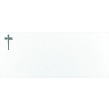 Simple Silver Cross  Envelope  #10
