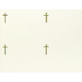Simple Gold Cross 4Up Postcard