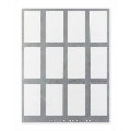 Metallic Silver Place card