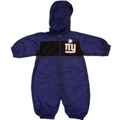 Infant's New York Giants Hooded Wind Coverall
